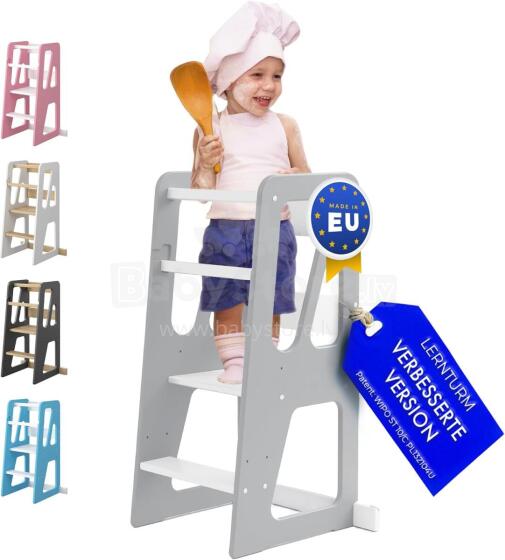 Wooden Learning Tower Art.224040 Grey