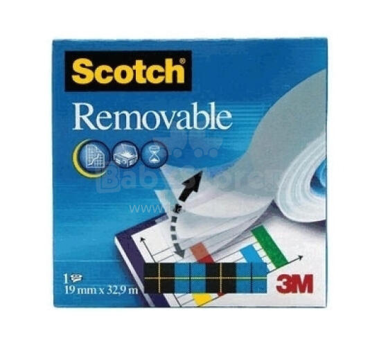 Līmlente 3M Scotch Magic Removable, 19mmx33m, matēta