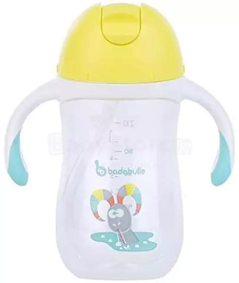 Badabulle Non Spill Cup Art.B005004 Krūzīte, mazuļiem no 12 mēnešu vecuma ar mīksto salmiņu, 260 ml