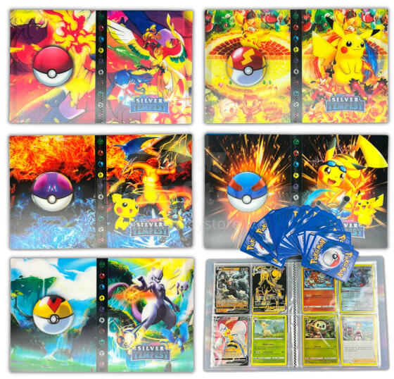 ALBUM 3D NA 240 KART POKEMON