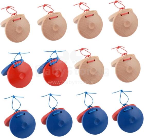 Wooden Castanet Art.22519  kastaņete,1 gab