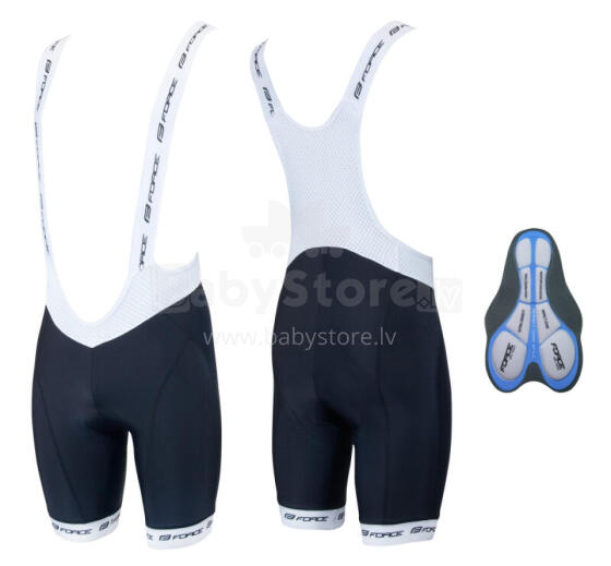 Bikses Velo šorti ar lencēm Force B42 Black XS