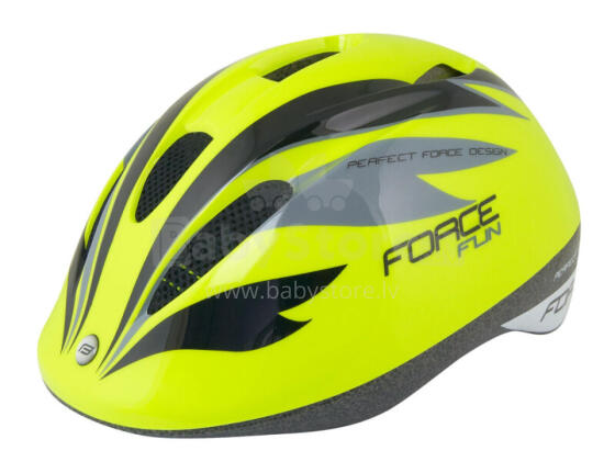 Aizsargķivere Force Fun Stripes bērniem dzeltena/melna/pelēka