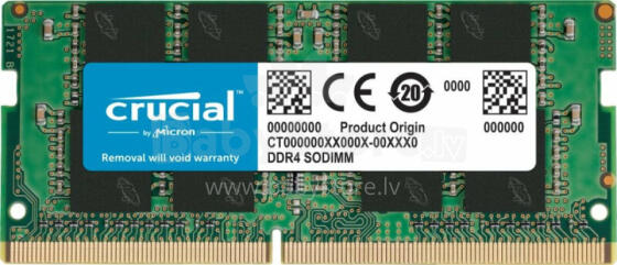 Svarīga SODIMM DDR4 8 GB 3200 MHz CL22 piezīmjdatora atmiņa (CT8G4SFRA32A)