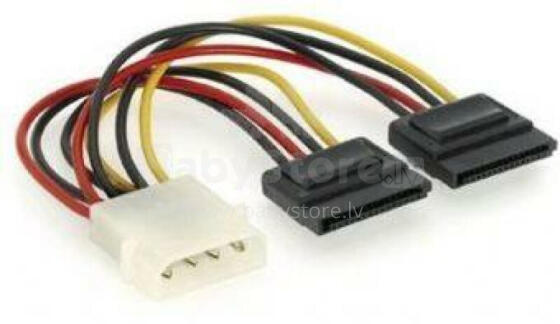 CABLE POWER SATA X2 15CM/CC-SATA-PSY GEMBIRD