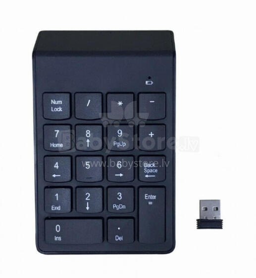 Gembird KPD-W-02 ciparu tastatūra piezīmjdators/dators Bluetooth melns