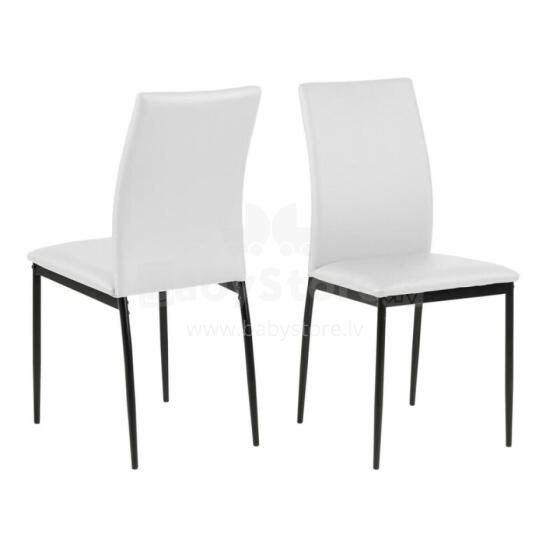Krēsls DEMINA, 43,5x53xH92cm, balts PU