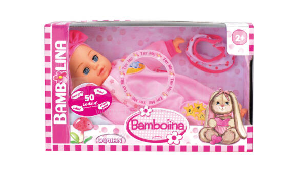 BAMBOLINA 34cm doll with accessories, 50 LT words, BD348LT