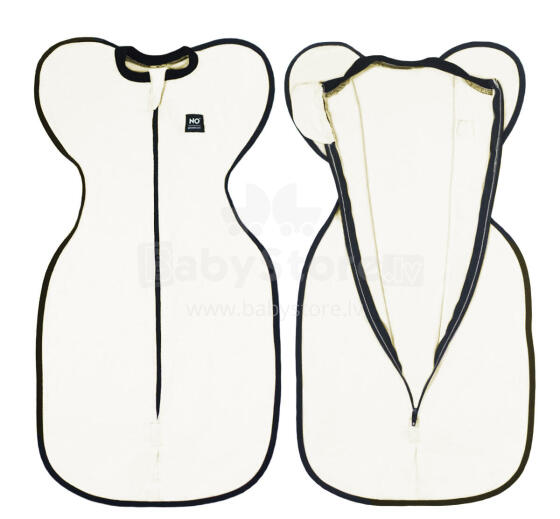 La Bebe™ NO Swaddle Up S Art.224712 White Kokvilnas guļammaiss-autiņš S izm.