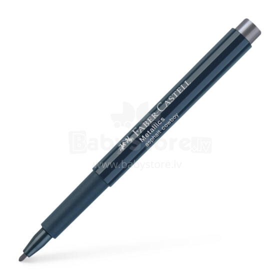 Flomāsters Faber-Castell Metallics, 1.5mm, melns