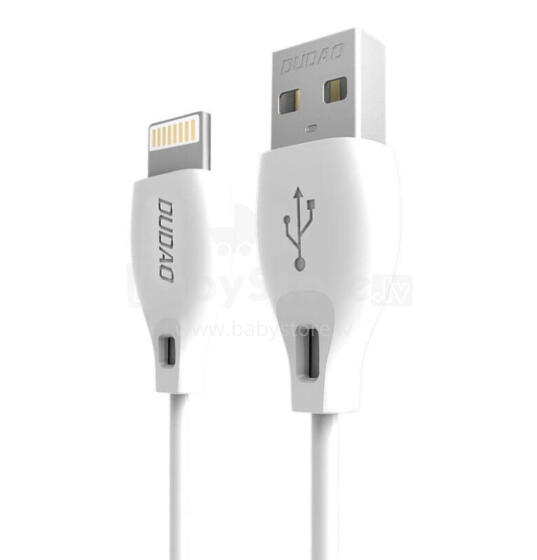 Dudao Dudao cable USB / Lightning cable 2.4A 1m white (L4L 1m white)