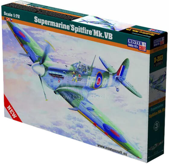 MODEL SAMOLOT SUPERMARINE SPLITFIRE 1:72