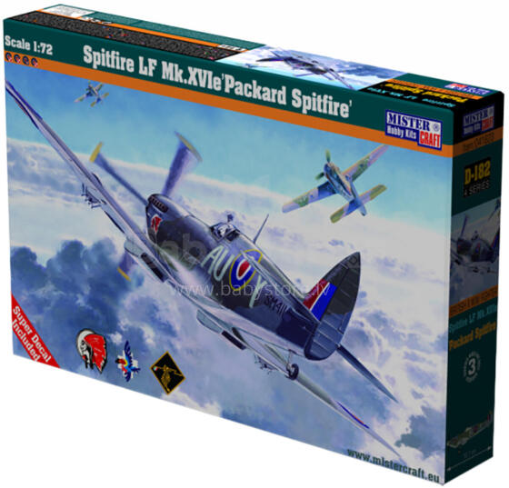 MODEL SAMOLOT SPITFIRE LF PACKARD 1:72