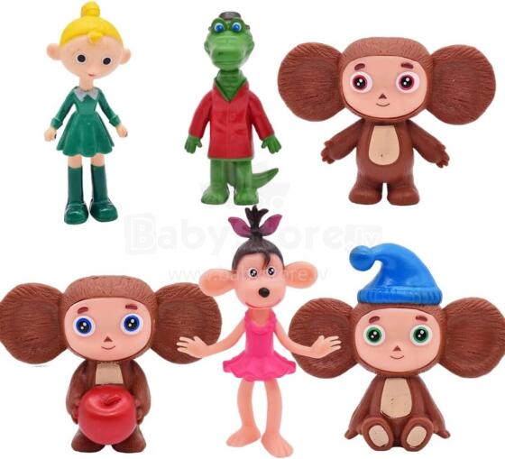 Monkey Figures Art.123737 Набор фигурок Чебурашка,6шт