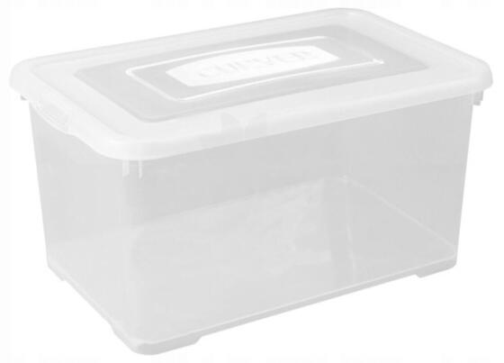 Box with lid Handy 50L 60x40x28cm transparent