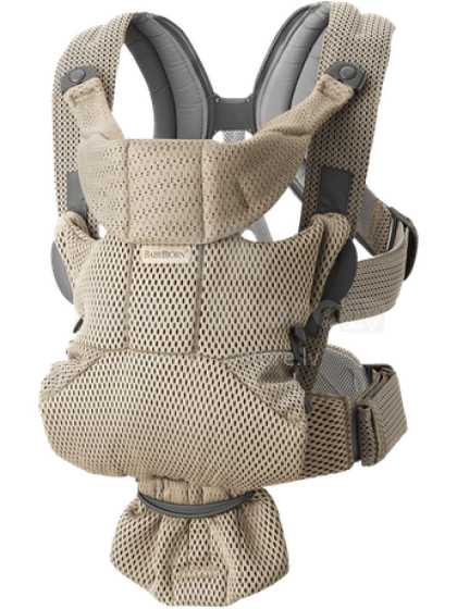 Baby Bjorn Move Art.099002 Beige 3D Mesh Ķengursoma aktīviem vecākiem gariem pārgājieniem no 3,5 līdz 11 kg