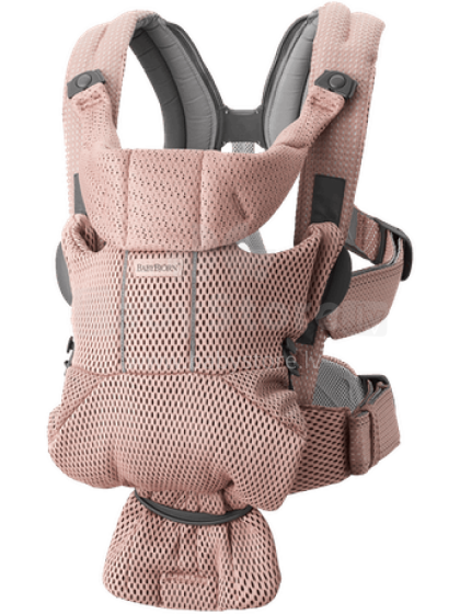 Baby Bjorn Move Art.099003 Dusty Pink 3D Mesh Ķengursoma aktīviem vecākiem gariem pārgājieniem no 3,5 līdz 11 kg