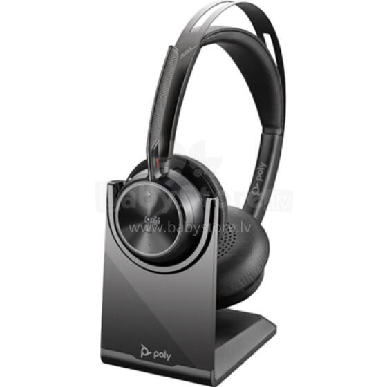 Poly Voyager Focus 2 UC - headset - with charging stand