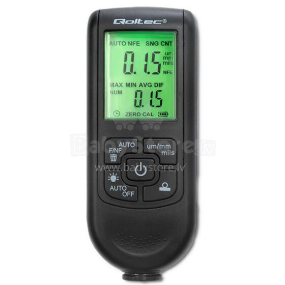 Krāsas biezuma mērītājs ar LCD displeju | 0 ~ 2000 um