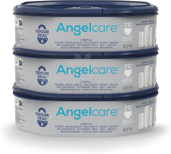 Angelcare Cassettes for Angelcare Art.226549  kasetes netīro autiņbiksīšu konteinerim 3gab/180 maisiņi