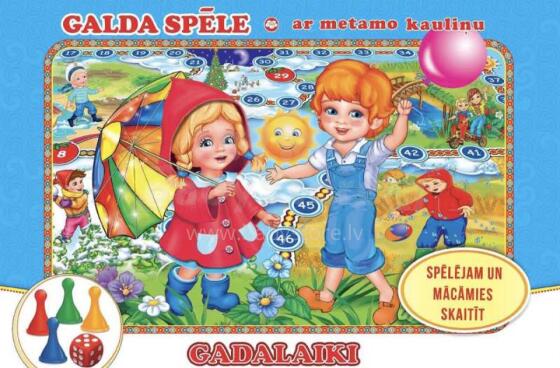 Kids Book Art.226565 Board game with dice "Seasons"