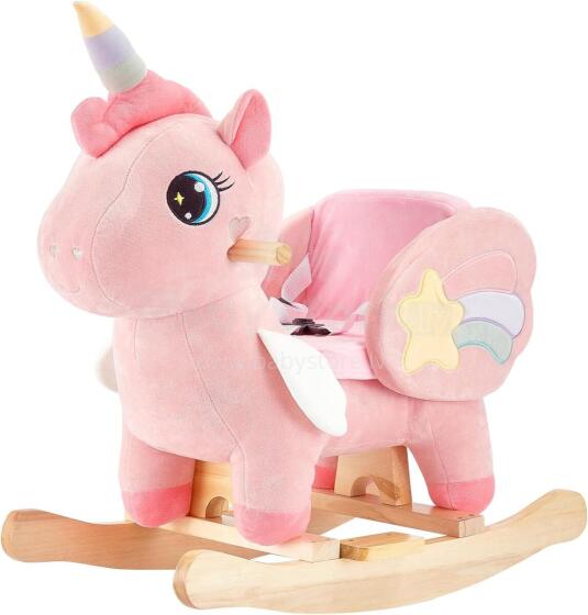 Little Rocker Unicorn Art.226690  Mīksts šūpuļzirdziņš ar muguriņas atbalstu (Šupuļzirgs)