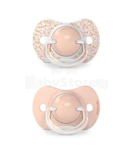 083119 PACIFIER SX PRO 6-18 DREAMS PEACH 308276