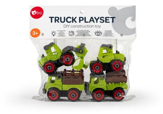 Bo Truck Playset Art.226989 DIY construction toy Farming trucks