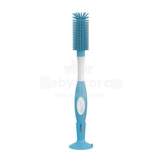AC077 BOTTLE BRUSH SOFT SILICONE BRISTLES BLUE