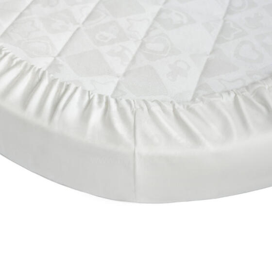 Bebe Basic Cotton Sheet Art.6302310000-00 White  простынь на резиночке 72x120см