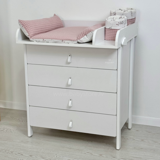 La Bebe™  Scandi Art.227078 White комод с пеленальной поверхностью