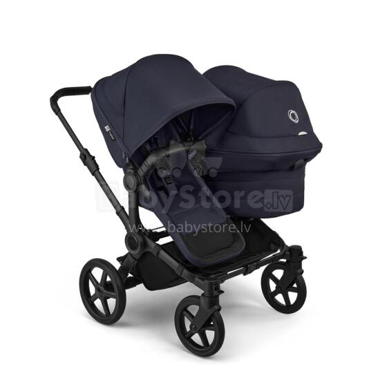 Bugaboo Donkey 6 Double Art.227113 Deep Indigo Детская универсальная коляска трансформер для погодок
