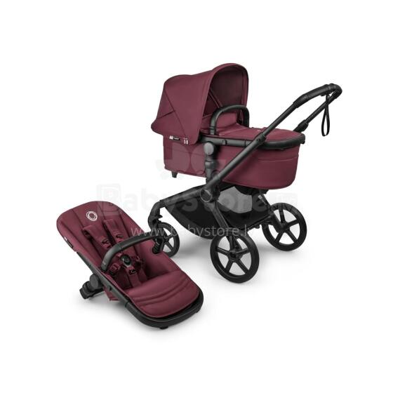Bugaboo Fox 5 2 in 1 Art.227126 Dark Cherry Bērnu universāli transformējami rati/ratiņi