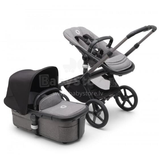 Bugaboo Fox 5 2 in 1 Art.227128 Grey Melange Children's universal stroller transformable for the weather