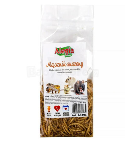 ALEGIA Kaltēts miltu tārps - kārums grauzējiem - 60g