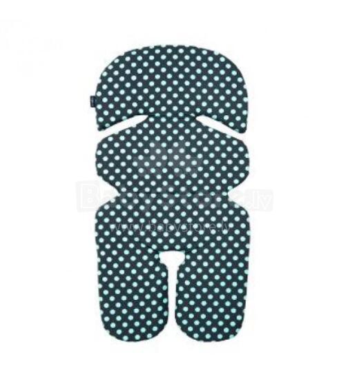 Ieliktnis autosēdeklim nr.1 grey/turquoise spots Womar PWF-023