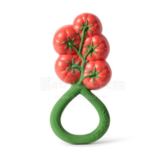 Oil Carol Teether Toy Art.227781 Tomato Прорезыватель для зубов  (натуральный каучук)