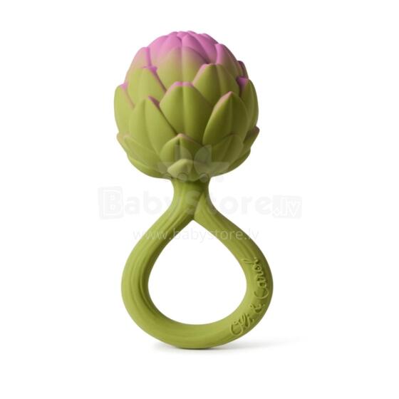 Oil Carol Teether Toy Art.227785 Artichoke zobgrauznis no naturāla kaučuka