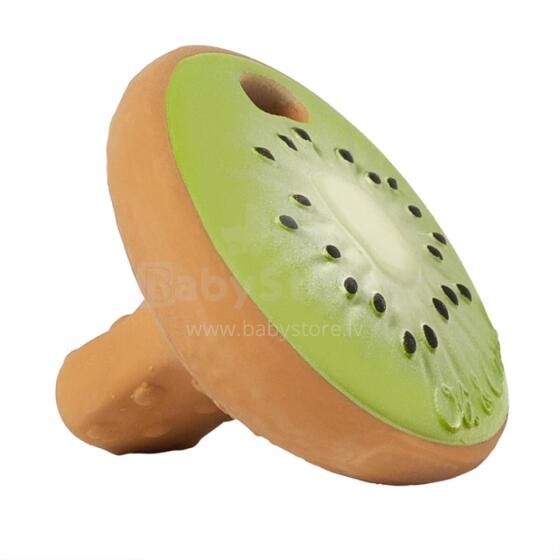 Oil Carol Teether Toy Art.227795 Kiwi zobgrauznis no naturāla kaučuka