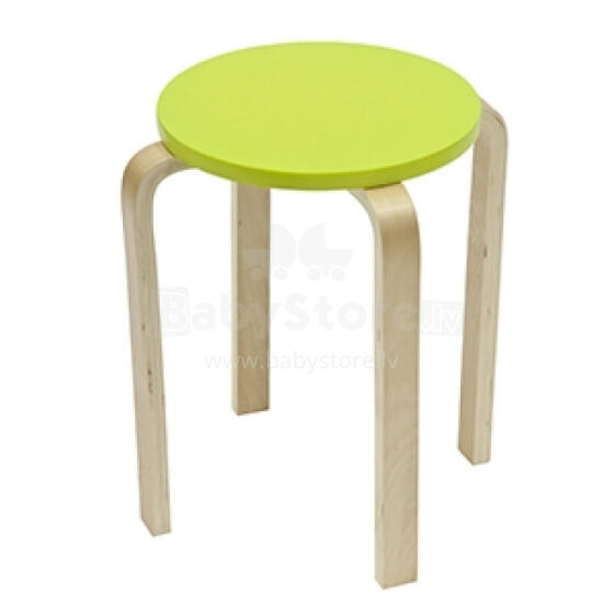 Taburete SIXTY-1  D41xH45cm, materiâls: lîmçtas koka plâtnes ar bçrza finierskaidu, krâsa: zaïa - dabîga