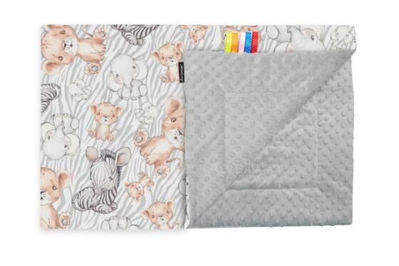 Sedziņa divpusēja MINKY Safari grey 75х100 cm