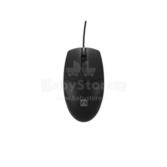 Natec Mouse, Ruff Plus, Wired, 1200 DPI, Optical, Black