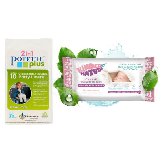 10 potty liners, Potette