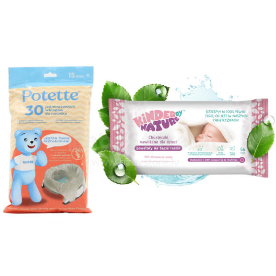 30 potty liners, Potette