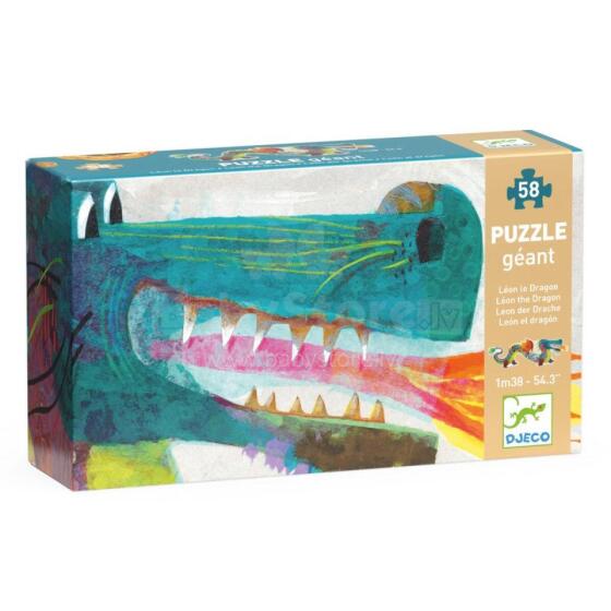 Giant puzzles - Leon the dragon - 58 pcs