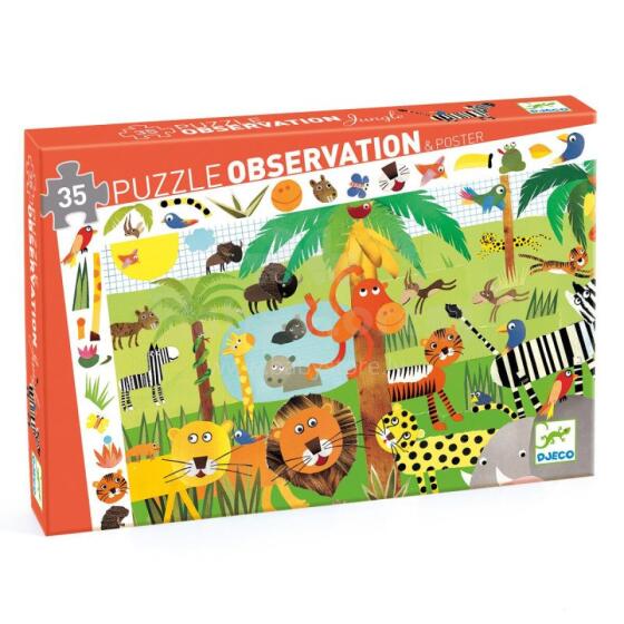 Observation puzzles  - Jungle - 35 pcs