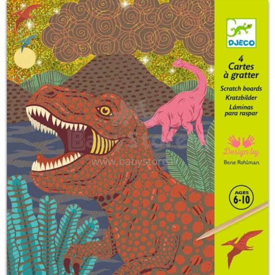 Skrāpējamās kartiņas - Dinozauru laikmets