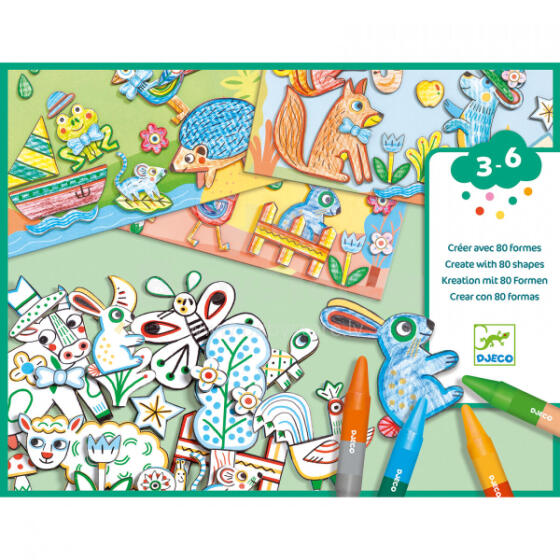 Create with shapes - A world to create, animals