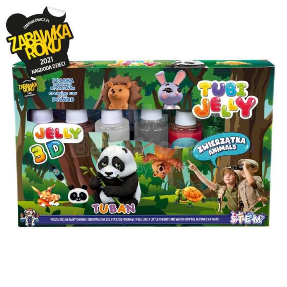 Tubi Jelly set with 6 colours - Animals