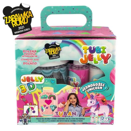 Tubi Jelly set with 6 colours and small aquarium - Unicorn